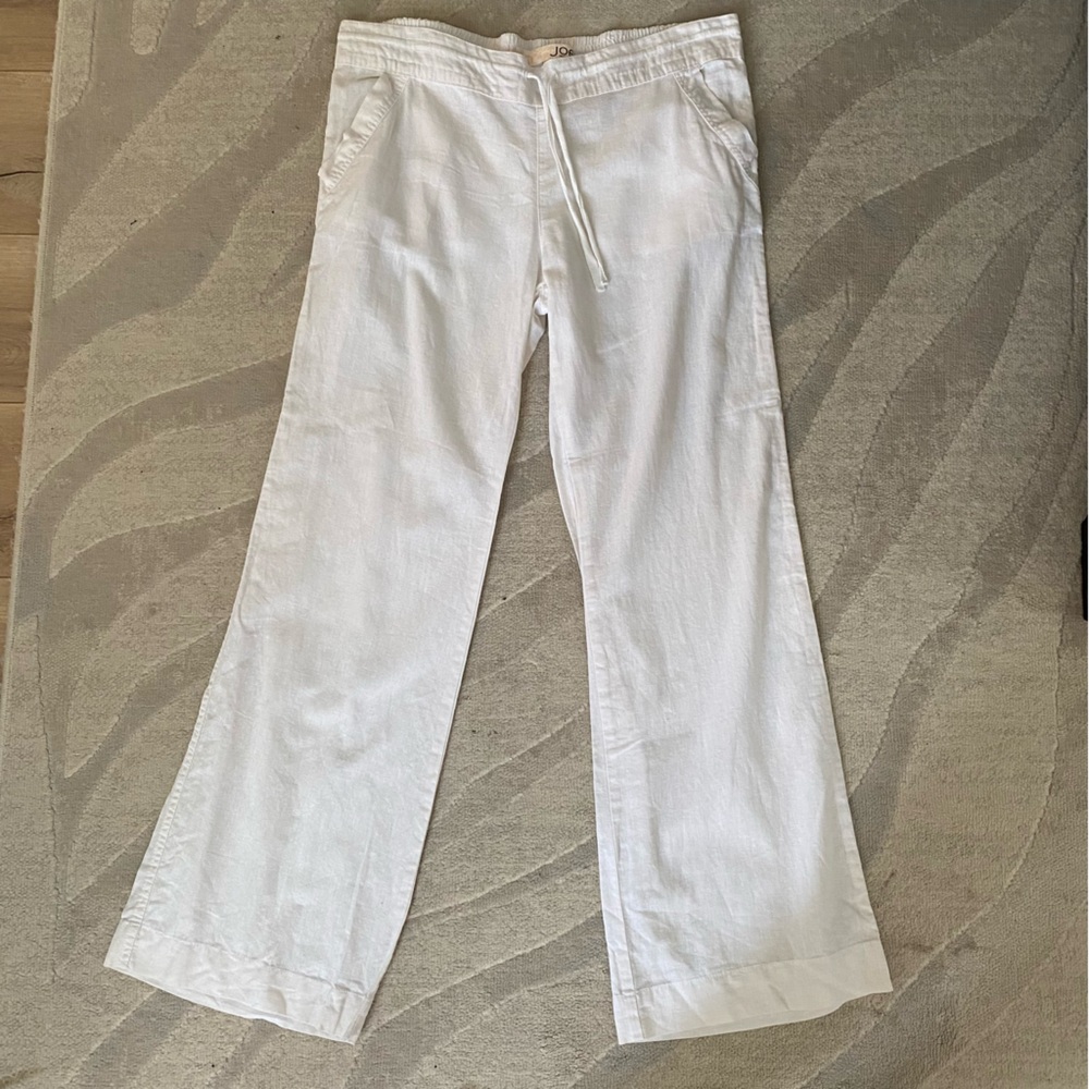 Joe fresh linen cotton blend white pants size 10 / large - new without tags